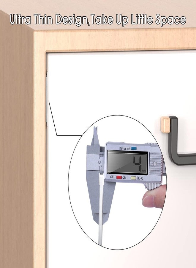 JICOOT 4 Pack Cabinet Door Magnets Ultra Thin Magnetic Door Latch with Stainless Steel Screws and Self-Adhesive Drawer Magnet Catch for Kitchen Cabinet Closer Sliding Door Closure Cupboard Closet - Image 3